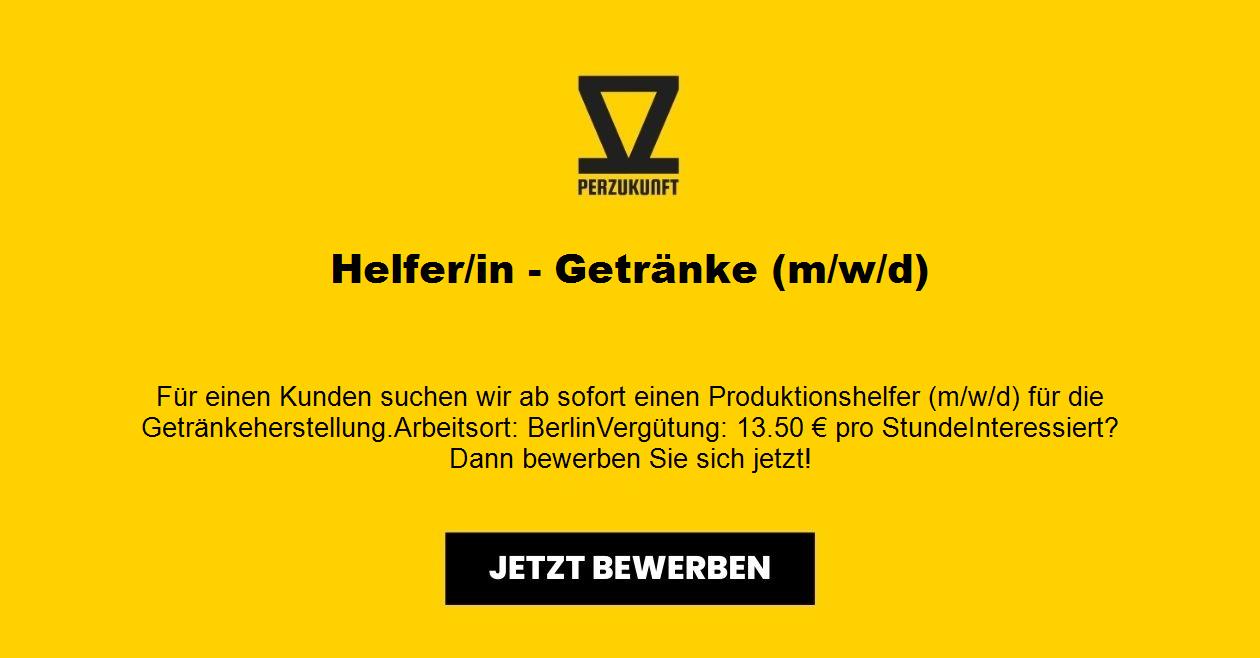 Helfer/in - Getränke (m/w/d)