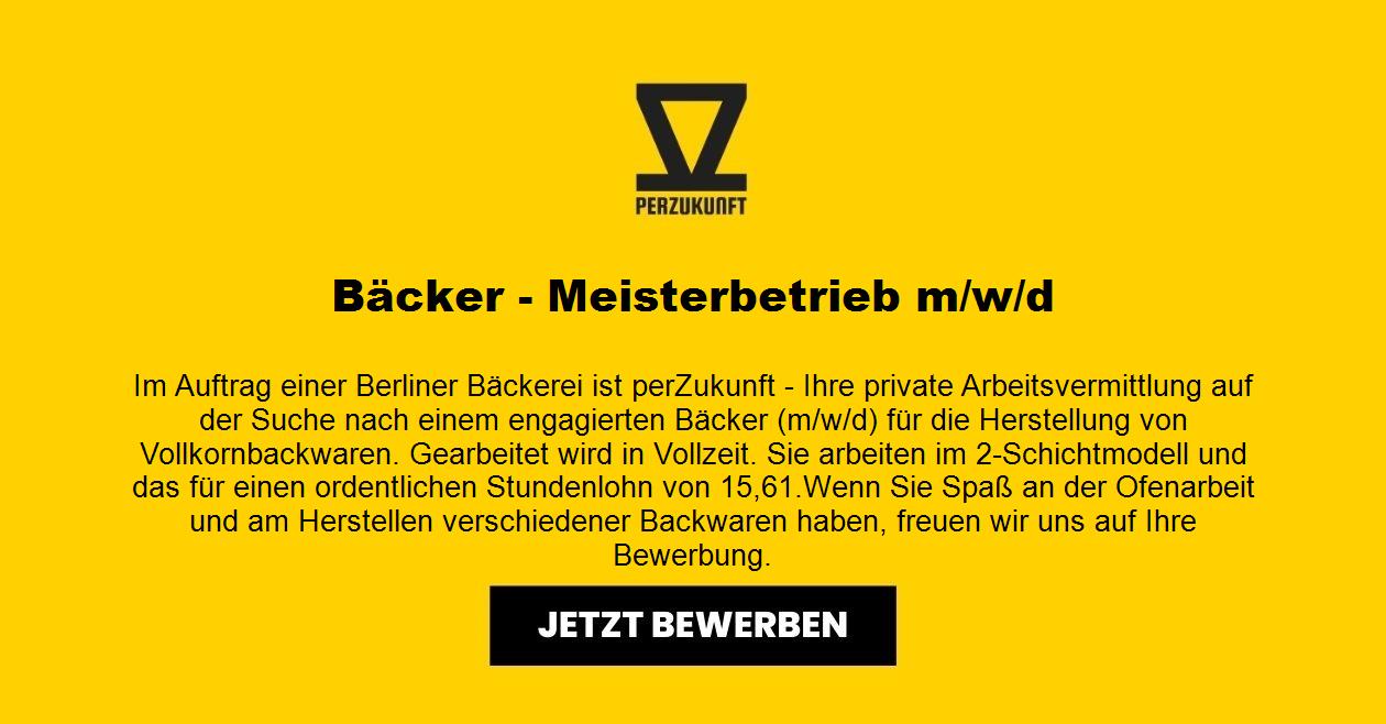 Bäcker - Meisterbetrieb m/w/d