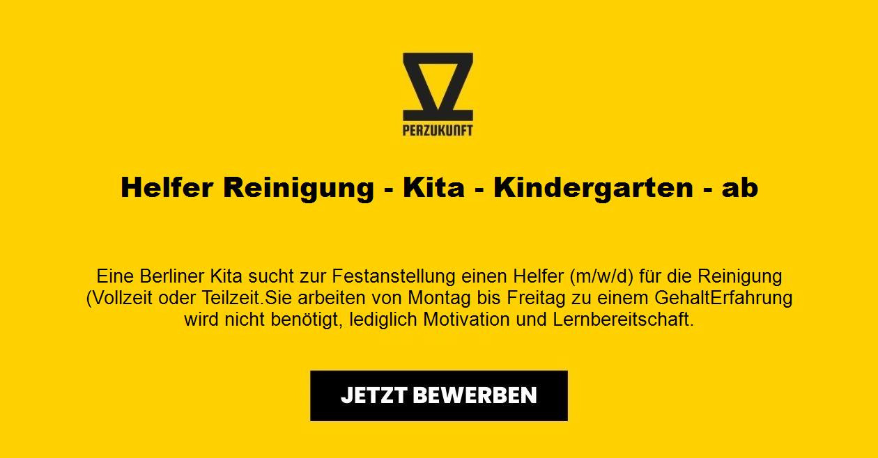 Helfer Reinigung - Kita - Kindergarten - ab