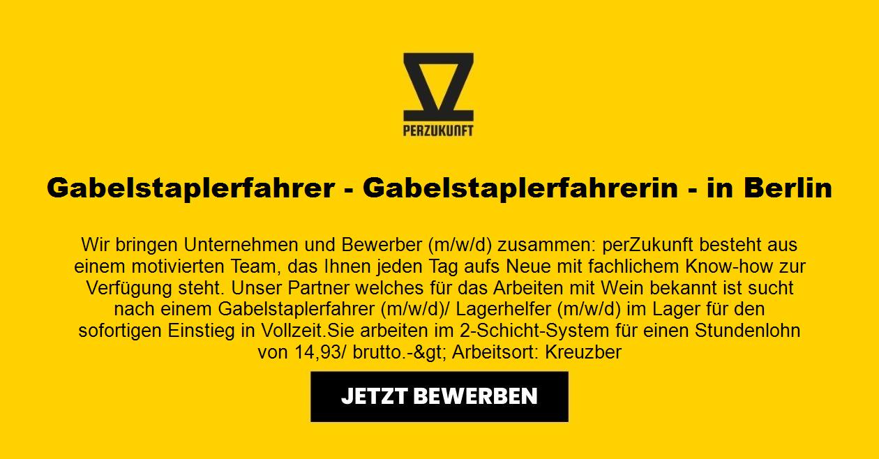 Gabelstaplerfahrer - Gabelstaplerfahrerin - in Berlin